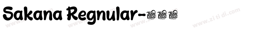 Sakana Regnular字体转换
